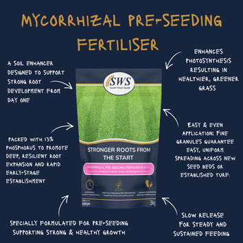 Mycorrhizal Pre-Seeding Fertiliser 8-13-12 | Lawn &amp; Turf Starter Feed alternative
